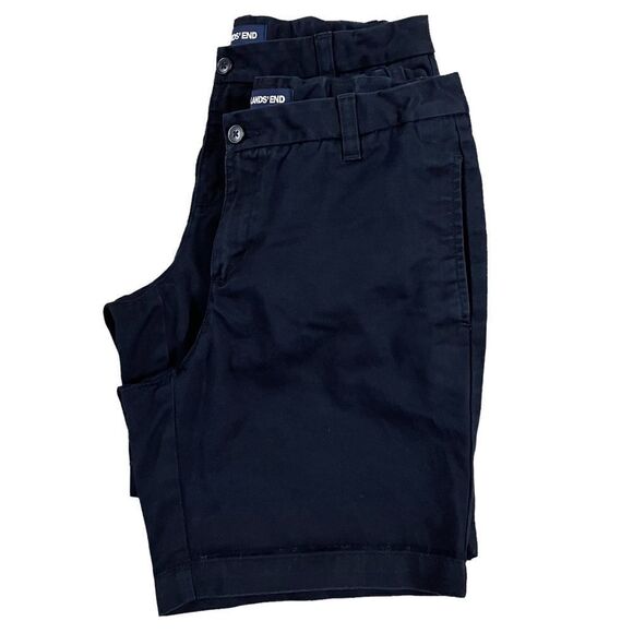 Lands End ~Set of 2 ~Big Girls Uniform Shorts ~ adjustable waistband ~ size 14 - Picture 14 of 14